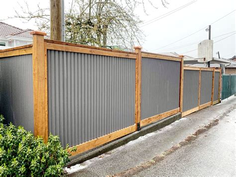 sheet metal fencing price|4x8 corrugated metal fence panels.